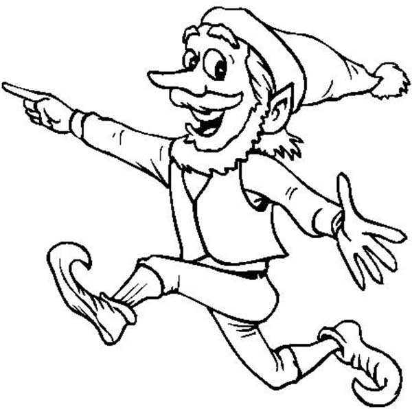 600x596 Elf With Beard Coloring Page Color Luna