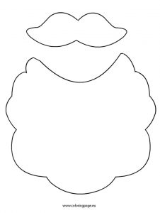 226x300 Santa Beard Coloring Page Printable Coloring Pages