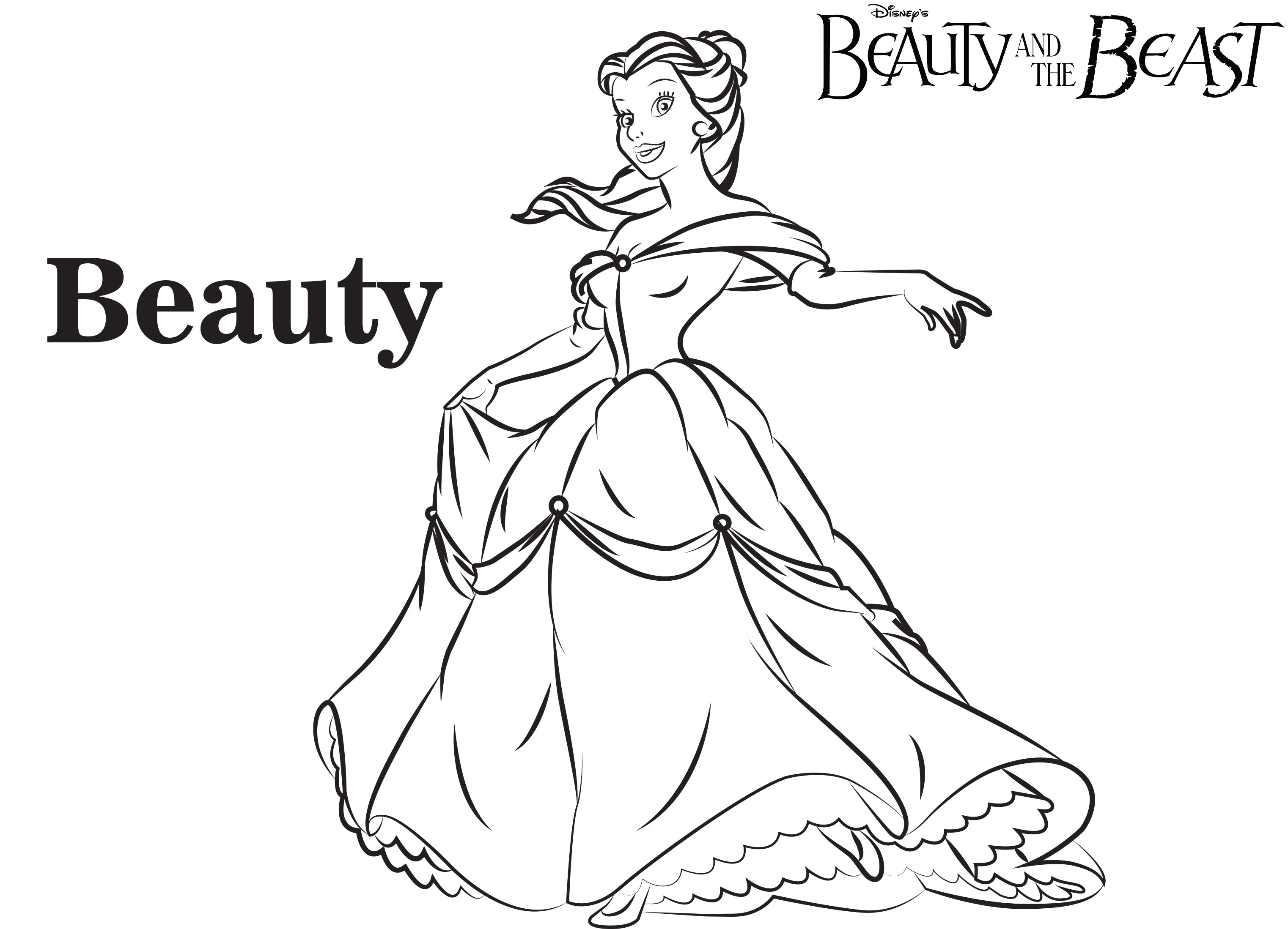 3045x2198 Beauty And The Beast Coloring Pages Gaston Download Coloring Book