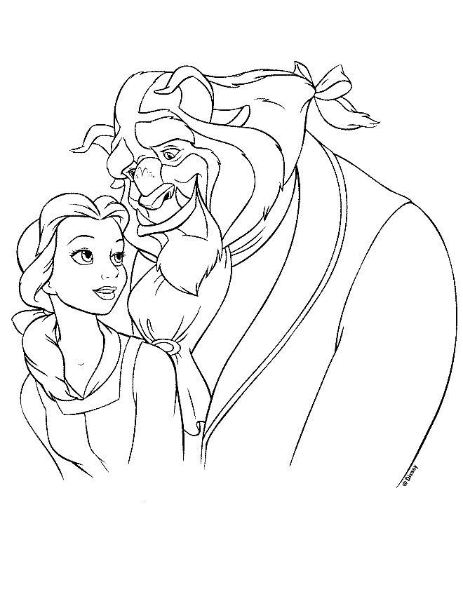 660x847 Beauty And The Beast Coloring Page 15