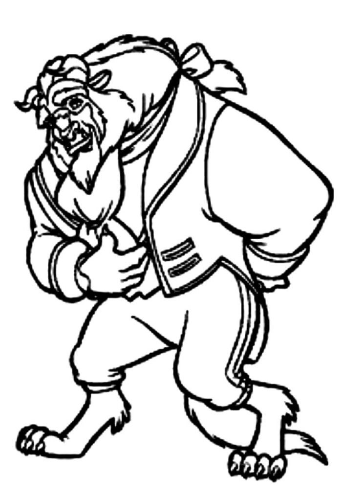 700x1024 Coloring Pages Of Beauty And Beast Coloring Home, Beauty