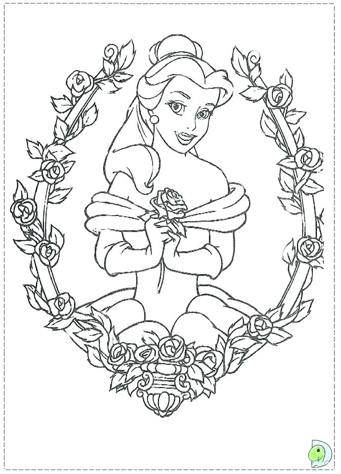 691x960 Coloring Pagesorg Beauty The Beast Coloring Page Beauty