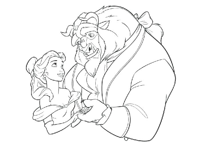 700x500 Beauty And The Beast Coloring Page Beauty And The Beast Coloring