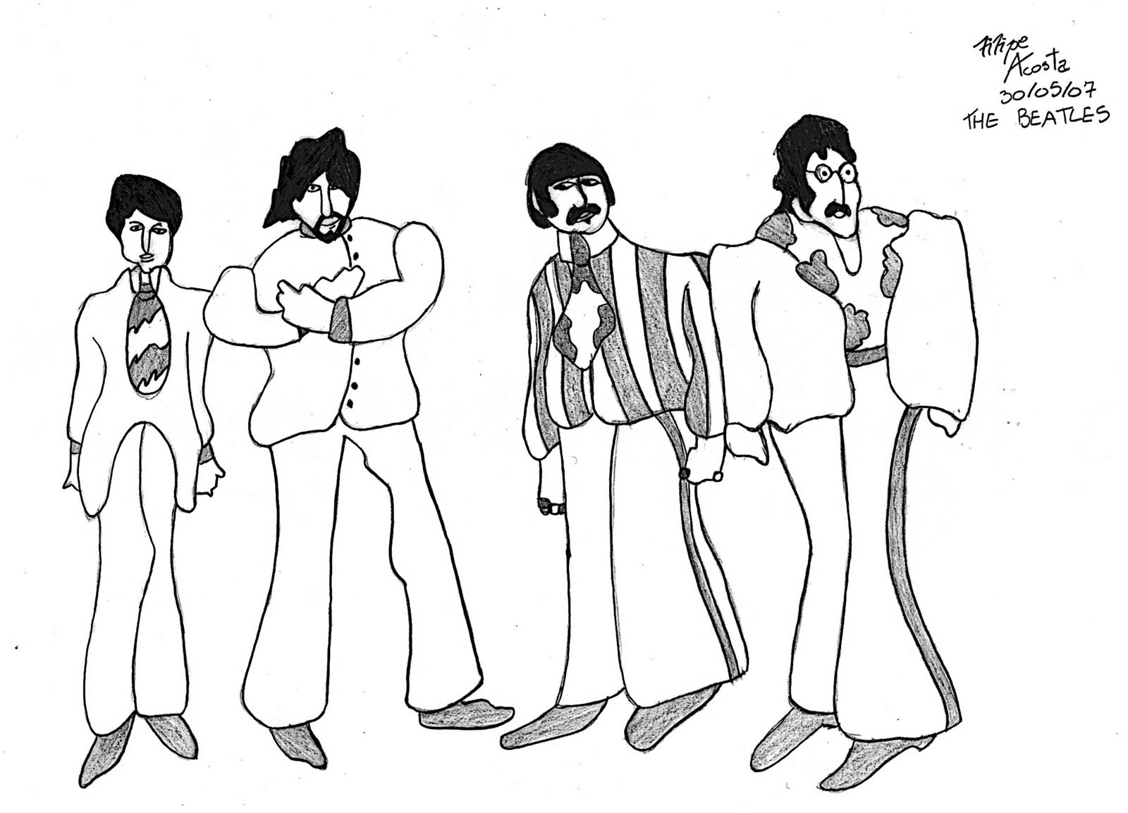 1600x1154 Direct Beatles Yellow Submarine Coloring Pages
