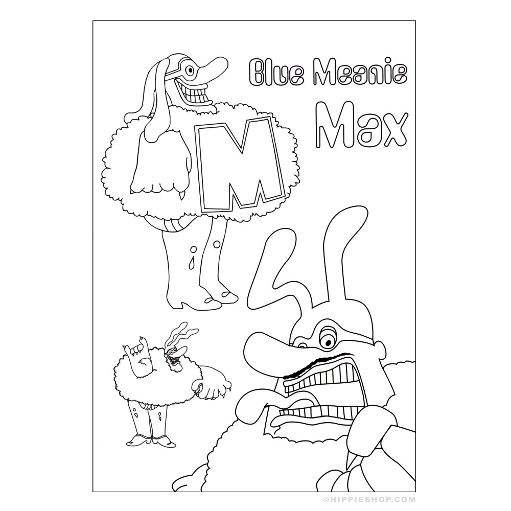 1000x1000 Professional Beatles Yellow Submarine Coloring