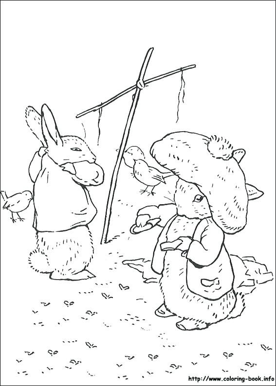 567x794 Peter Rabbit Coloring Pages Peter Rabbit Blackberries Printable