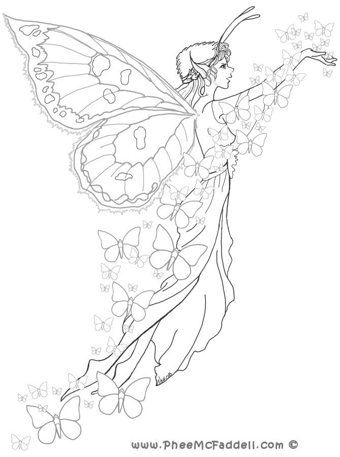 670x900 Pin By Teresa Hogg On Drawings Fairy, Adult Coloring