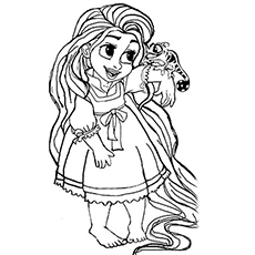 230x230 20 Beautiful Rapunzel Coloring Pages For Your Little Girl