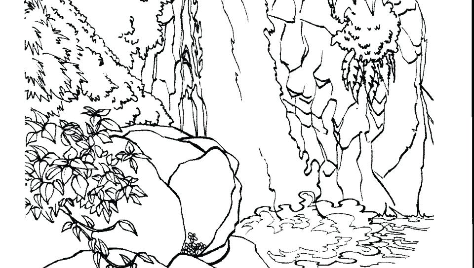 Coloring Pages Of Nature Coloring Pages Nature In Waterfall 960x544 Coloring Pages Of Nature Coloring Pages Nature In Waterfall