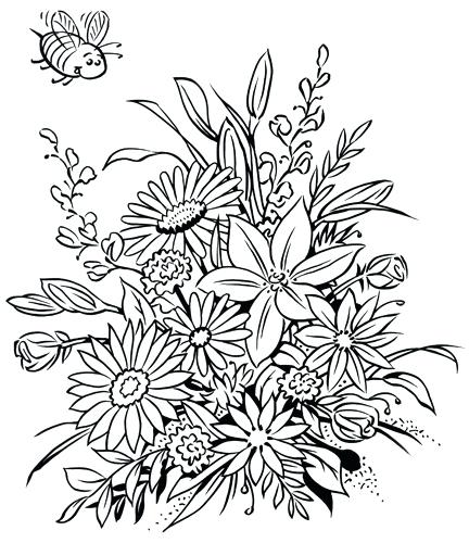 Flower Coloring Book Pages Free Flower Coloring Pages With Best 432x500 Flower Coloring Book Pages Free Flower Coloring Pages With Best