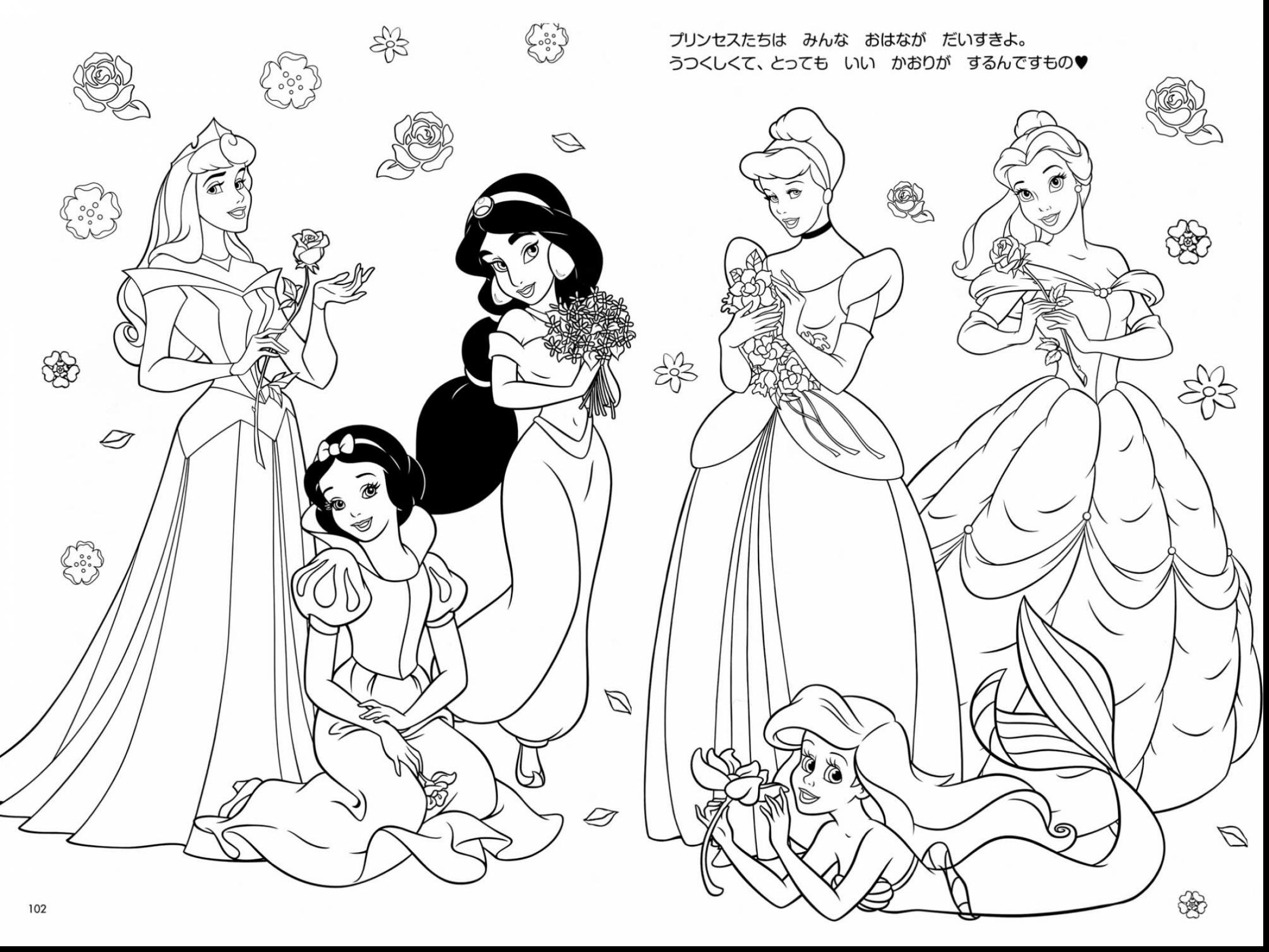 2200x1650 Beautiful Princess Coloring Pages Color Bros