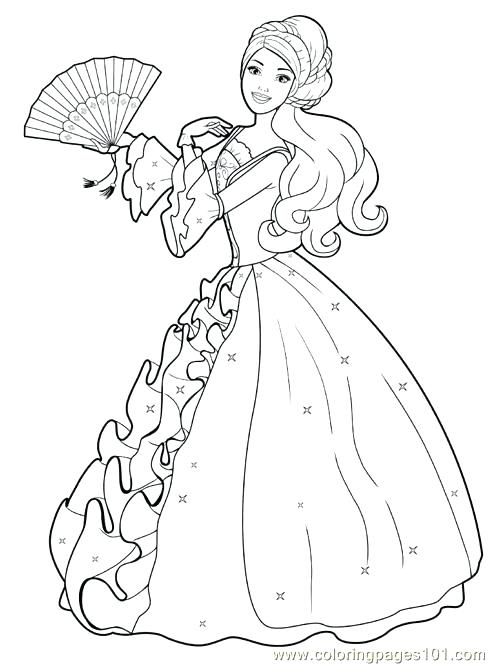 489x665 Princess Barbie Coloring Pages Beautiful Princess Barbie G Pages