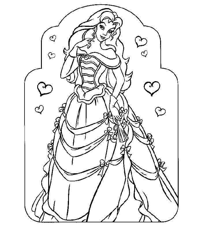 700x800 Beautiful Princess Coloring Pages Beautiful Coloring