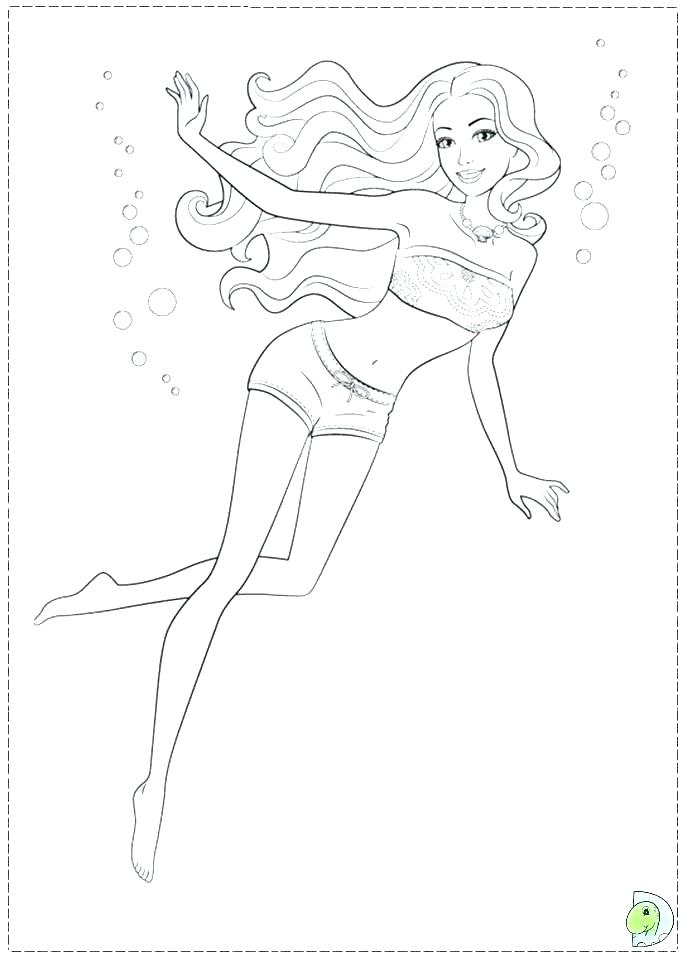 Mermaid Printable Coloring Pages Barbie Mermaid Coloring Page 691x960 Mermaid Printable Coloring Pages Barbie Mermaid Coloring Page