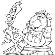 220x220 Beauty And The Beast Coloring Page Coloring Pages