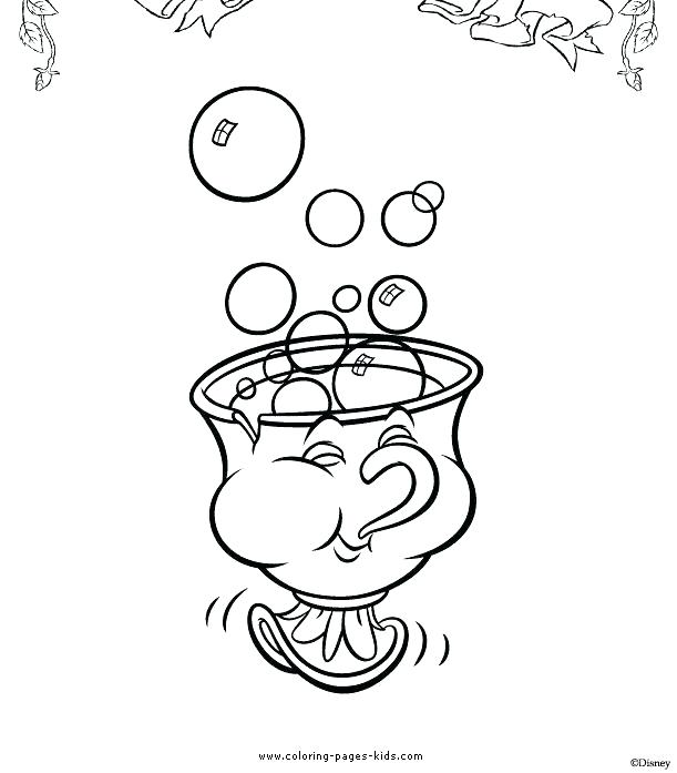611x697 Coloring Pages Beauty And Beast Coloring Page Beauty And