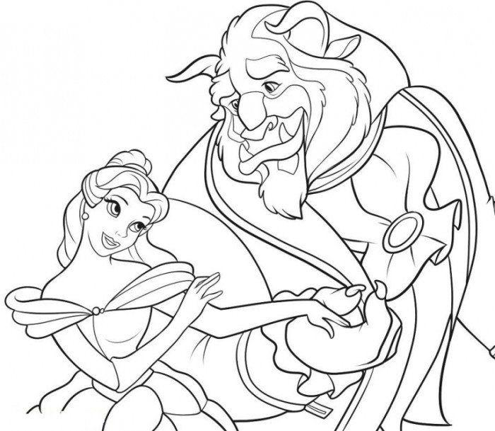 700x609 Wondrous Design Belle Coloring Pages Beauty And The Beast On Book