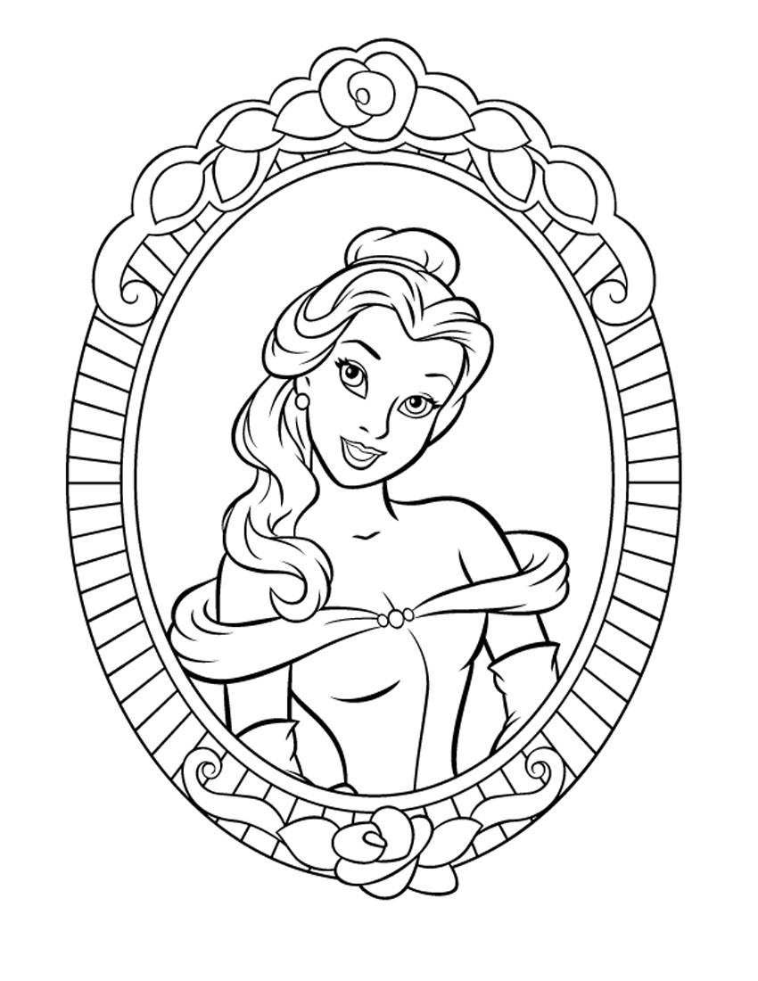 850x1100 Printable Coloring Area Beautiful Beauty And The Beast Coloring