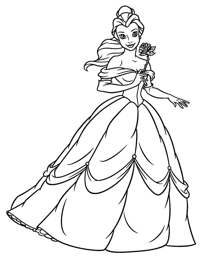 Belle Coloring Pages Beauty And The Beast Coloring Plus Printable 670x867 Belle Coloring Pages Beauty And The Beast Coloring Plus Printable