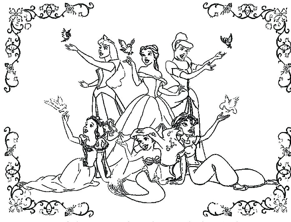 Beauty And The Beast Characters Coloring Pages All Page 932x711 Beauty And The Beast Characters Coloring Pages All Page