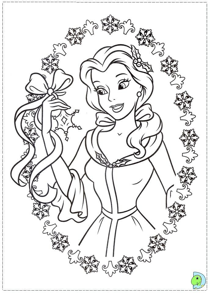 691x960 Beauty And The Beast Christmas Coloring Pages New 836 Best