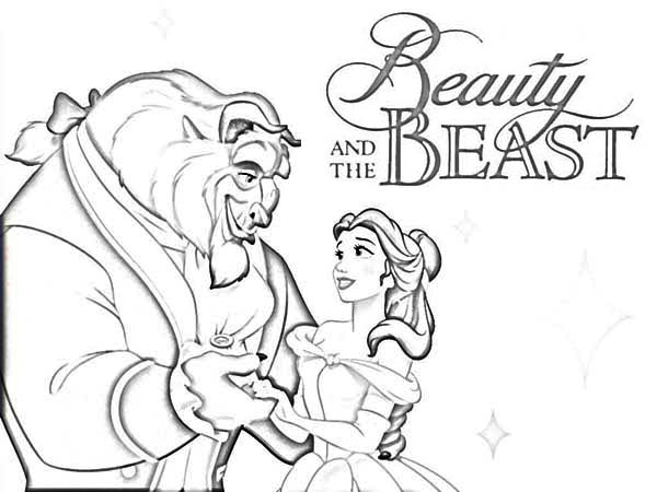 600x450 Beauty And The Beast Movie Poster Coloring Page