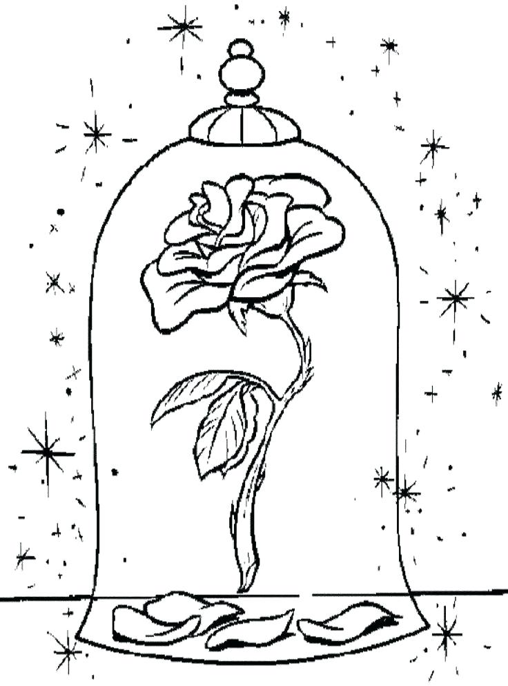736x993 Coloring Pages From Disney Enjoyable Beauty And The Beast