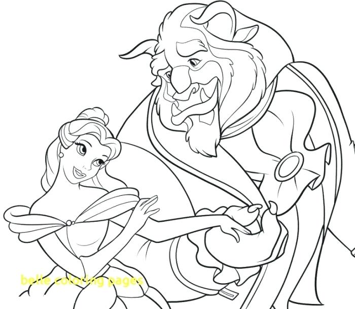 Beauty And The Beast Coloring Page Belle Coloring Pages 700x609 Beauty And The Beast Coloring Page Belle Coloring Pages