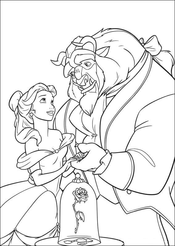 Beauty And The Beast Color Page Coloring Pages For Kids 567x794 Beauty And The Beast Color Page Coloring Pages For Kids