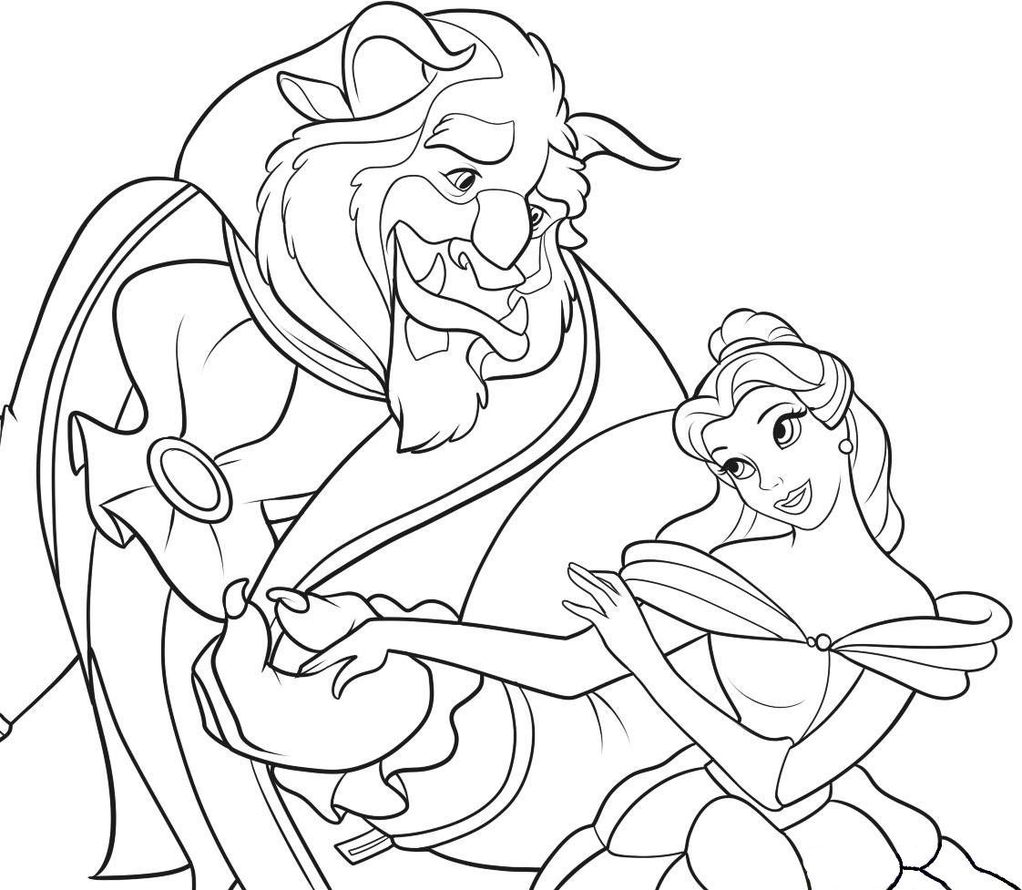 Beauty And The Beast Coloring Pages Are Assembled For Disney 1122x977 Beauty And The Beast Coloring Pages Are Assembled For Disney