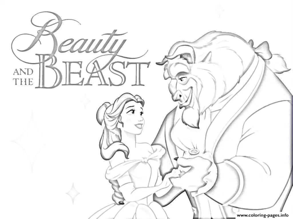 1024x768 Free Printable Beauty And The Beast Coloring Pages This Fairy Fine