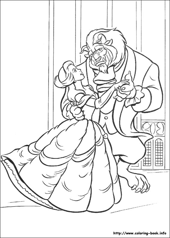 Beauty And The Beast Coloring Pages On Coloring 567x794 Beauty And The Beast Coloring Pages On Coloring