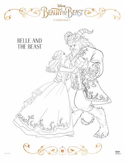 Free Beauty And The Beast Coloring Pages 400x518 Free Beauty And The Beast Coloring Pages