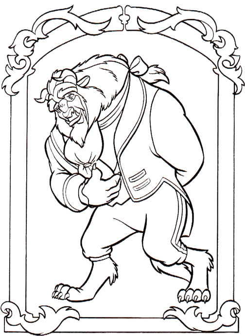 Pictures Of The Beast Coloring Pages 504x692 Pictures Of The Beast Coloring Pages
