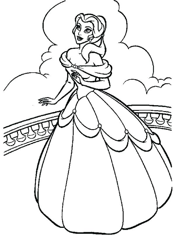 600x825 Beauty And The Beast Coloring Pages Coloring Pages Belle Beauty