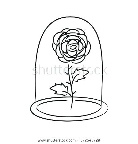Coloring Page Rose Beauty And The Beast Coloring Pages Rose 450x470 Coloring Page Rose Beauty And The Beast Coloring Pages Rose
