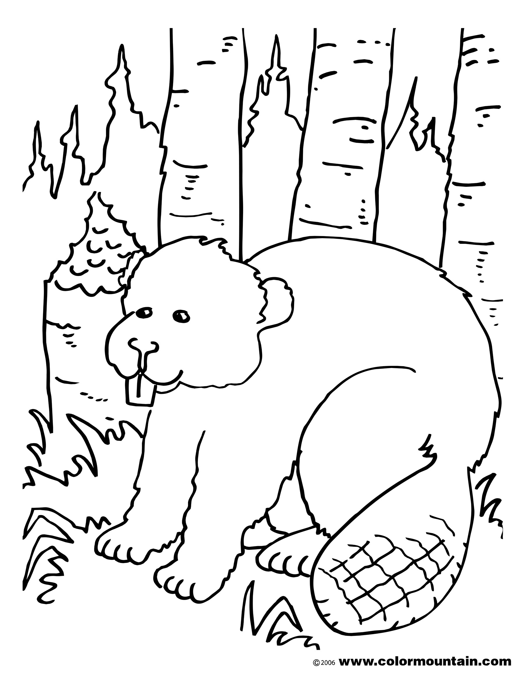 Beaver Coloring Page At GetColorings.com | Free Printable Colorings ...