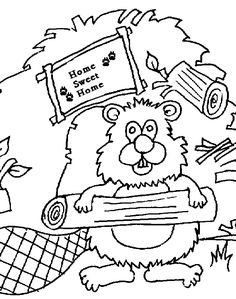 236x299 Canadian Beaver Coloring Page Canada Day Animal Coloring