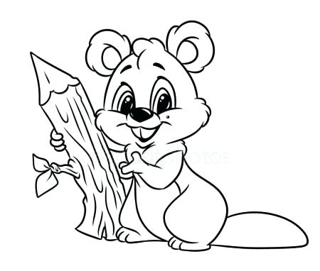 Beaver Animal Coloring Pages Beaver Tree Animal Coloring Pages 450x382 Beaver Animal Coloring Pages Beaver Tree Animal Coloring Pages