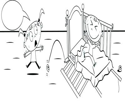 400x322 Bedroom Coloring Pages Azalea Body Your Own Cartoon Bedroom