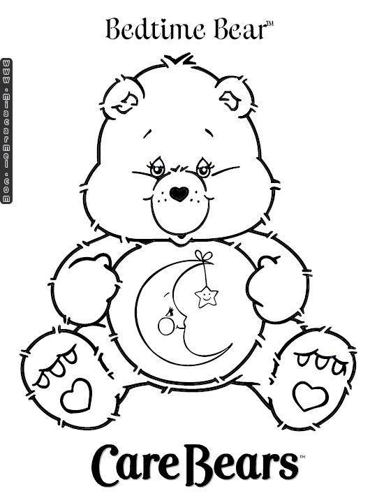 540x720 Care Bears Coloring Pages Bedtime Bear 1 Carebears