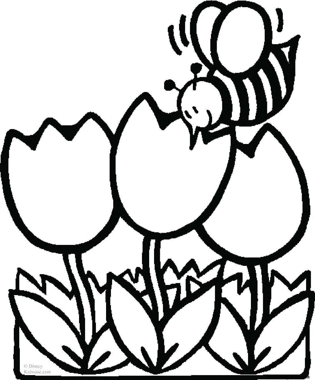 1096x1325 Flower Coloring Pages Animal Print Out Pictures Incredible Bee