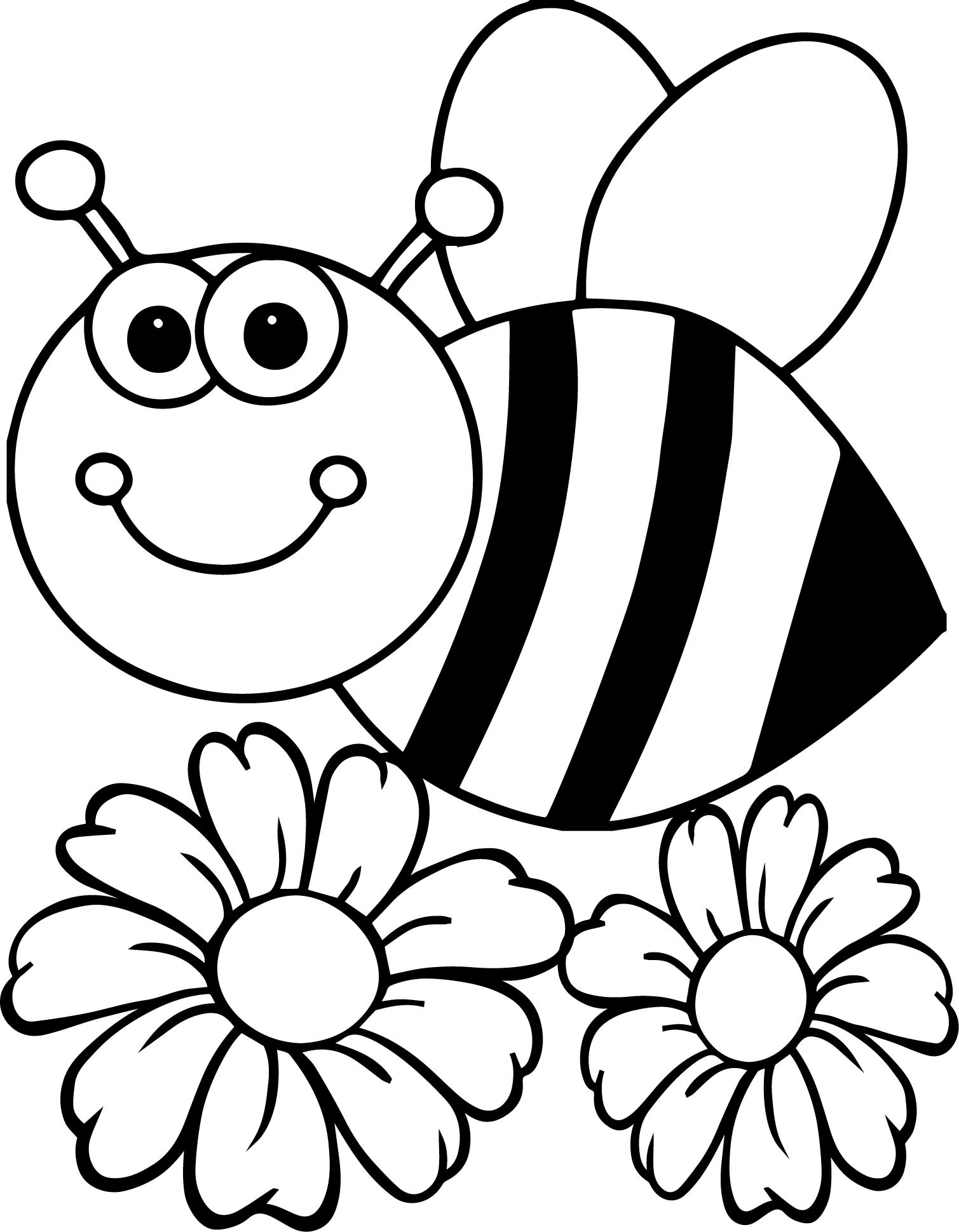 1509x1939 Maya The Bee On Flower Coloring Pages For Kids Best Of Bee Flower