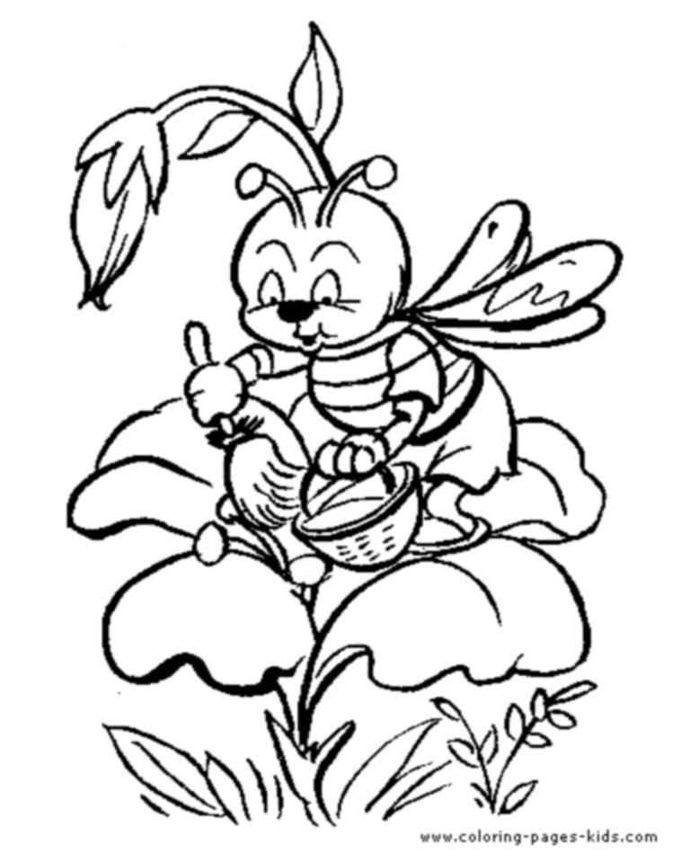 768x960 Bee Coloring Pages ~ Bees On The Net