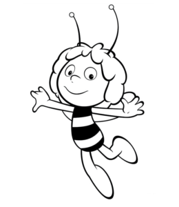 260x300 Maya The Bee Movie Coloring Pages Playing Learning