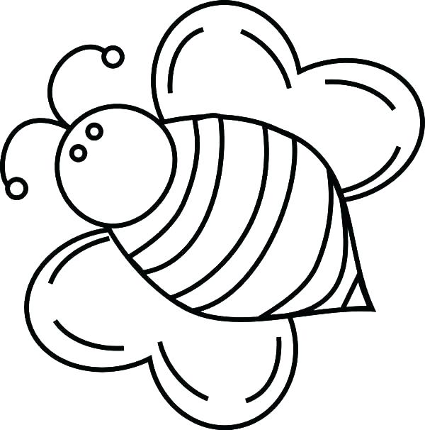 600x606 Beehive Coloring Page Picture Of A Bee To Color Fat Bumble Bee