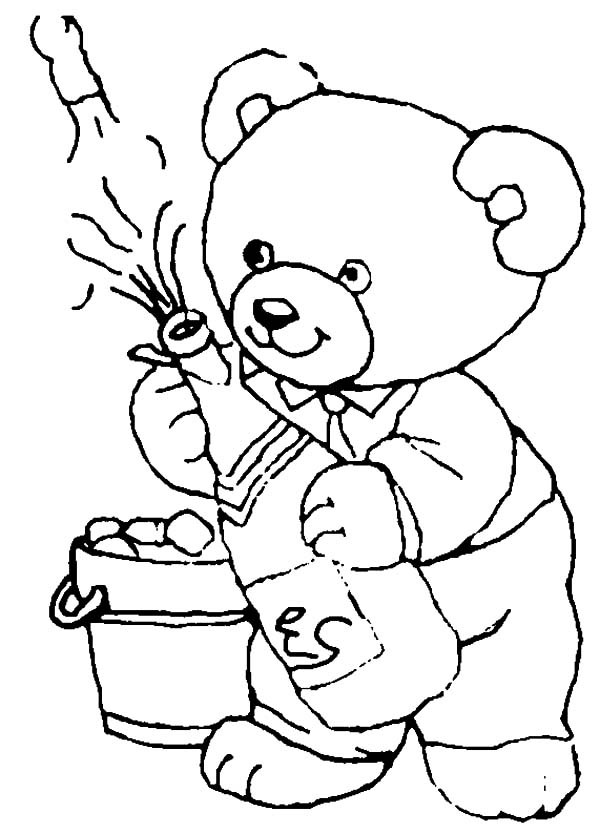Beer Bottle Coloring Page