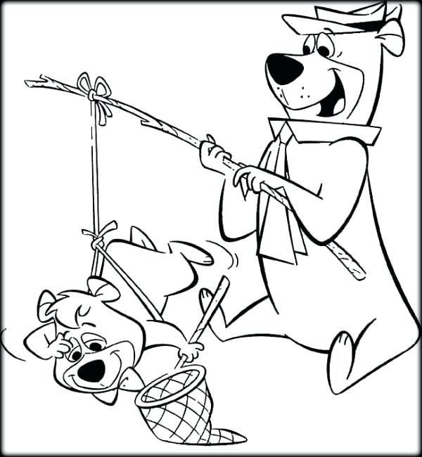 Free Yogi Bear Coloring Pages To Print Color Yogi Bear Coloring 600x650 Free Yogi Bear Coloring Pages To Print Color Yogi Bear Coloring