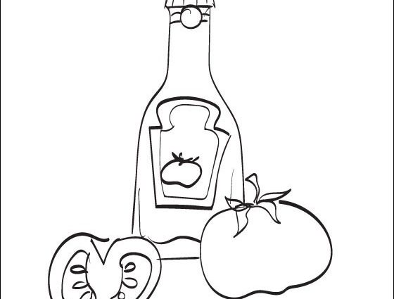 Ketchup Bottle Coloring Page Ketchup Coloring Pages Free 560x425 Ketchup Bottle Coloring Page Ketchup Coloring Pages Free