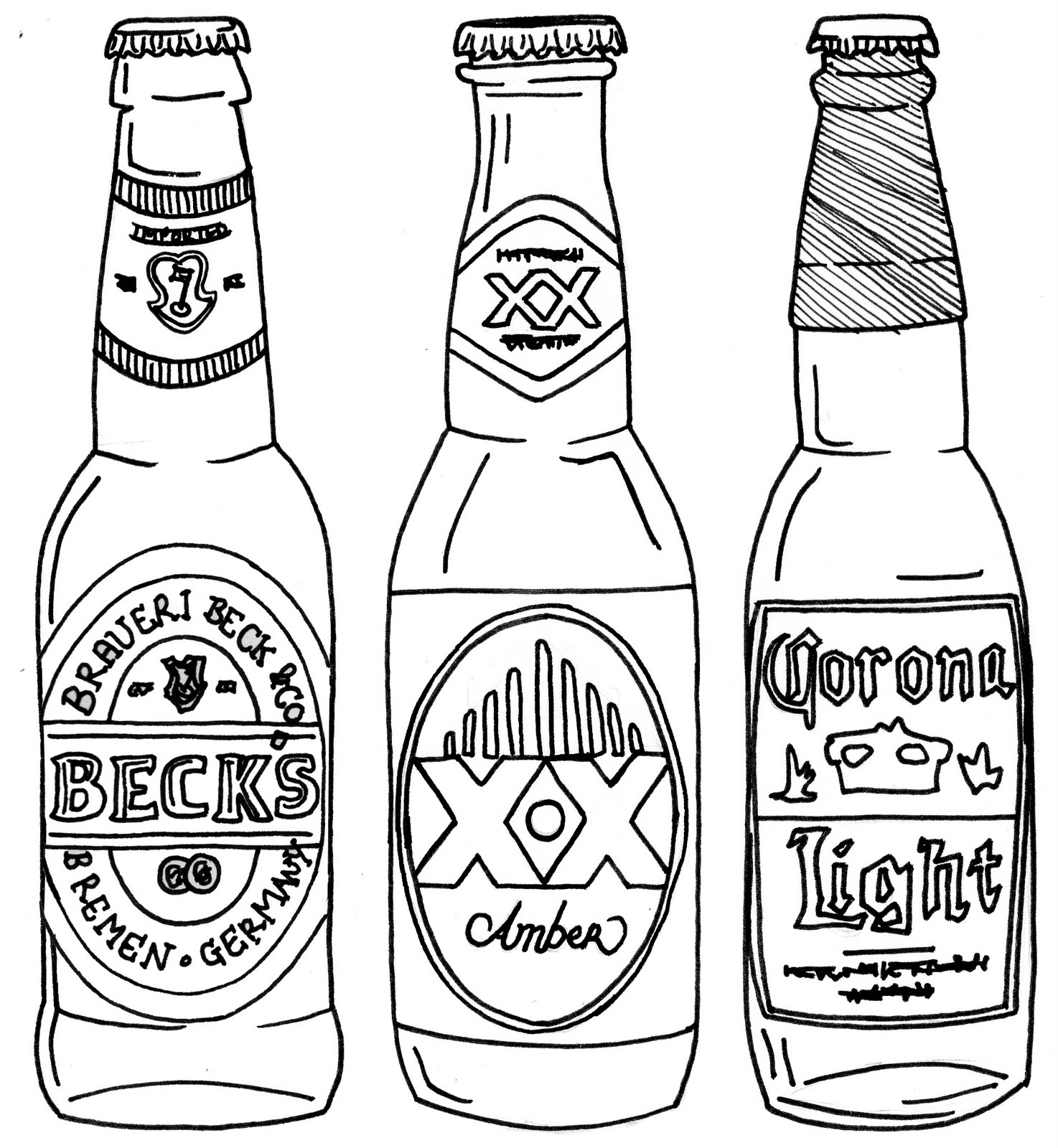 Line Drawing Of Bottles 1474x1600 Line Drawing Of Bottles